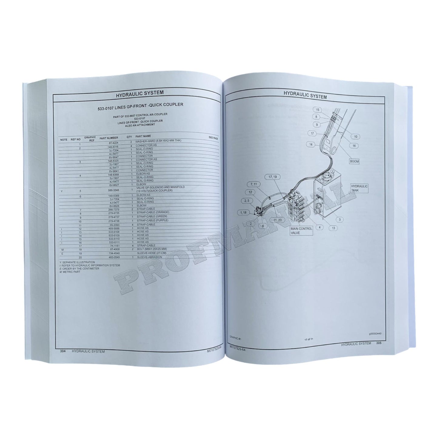 Caterpillar Cat 306 CR Mini Hydraulic Excavator Parts Catalog Manual ser 6G61-UP