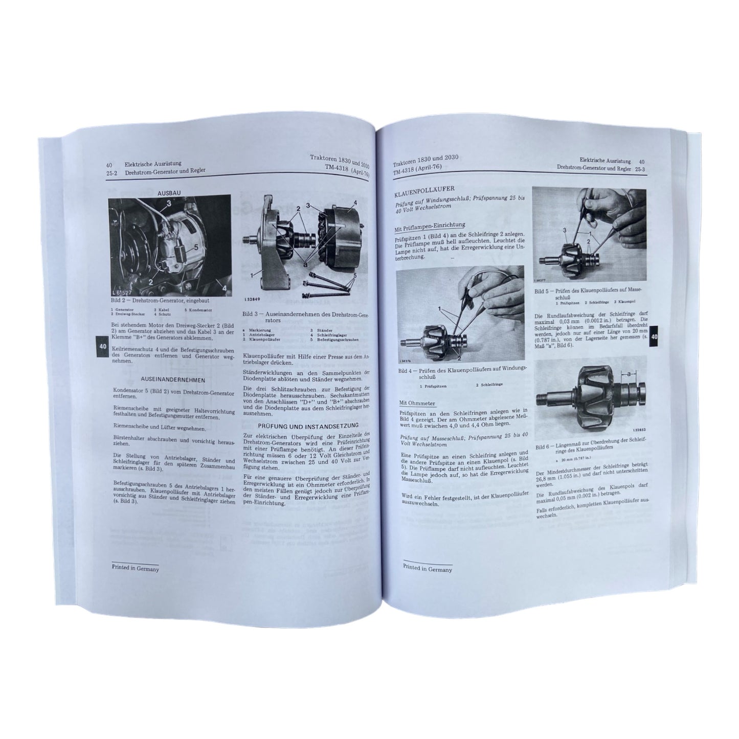 JOHN DEERE 1830 2030 TRAKTOR REPARATURHANDBUCH WERKSTATTHANDBUCH