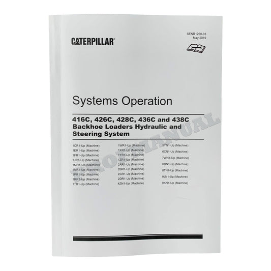 Caterpillar 416C 426C 428C 436C Backhoe Loader Hydraulic Steering Service Manual 4Books