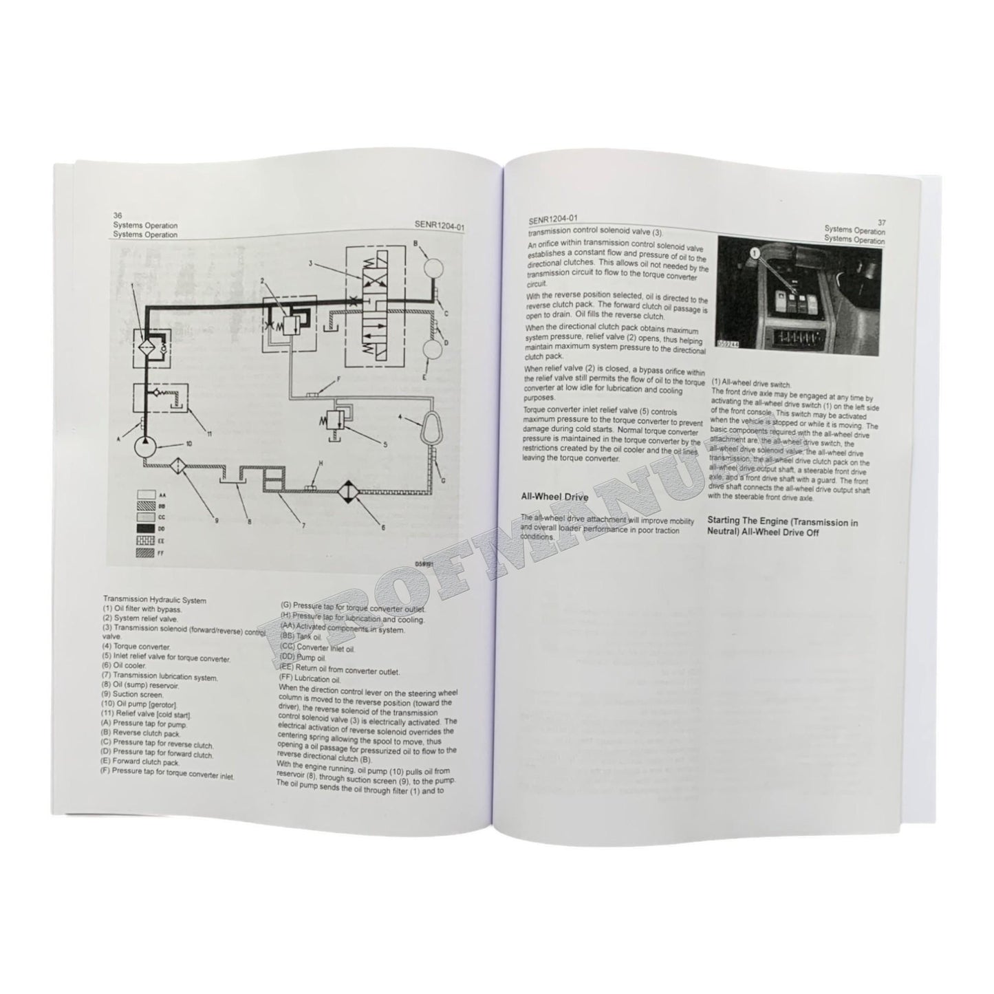 Caterpillar 416C 426C 428C 436C Backhoe Loader Power Train Service Manual 5books