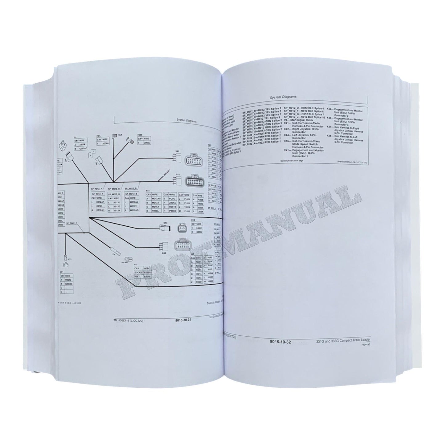 JOHN DEERE 331G 333G SKID STEER OPERATION TEST SERVICE MANUAL TM14066X19