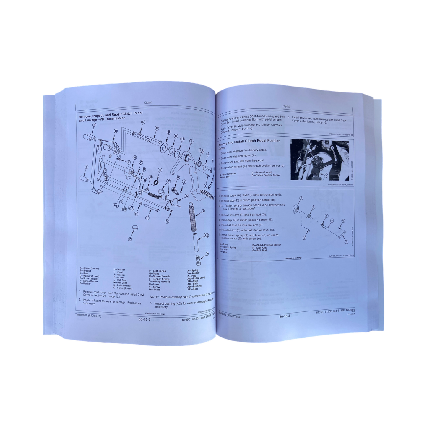 JOHN DEERE 6105E 6120E 6135E TRACTOR SERVICE MANUAL