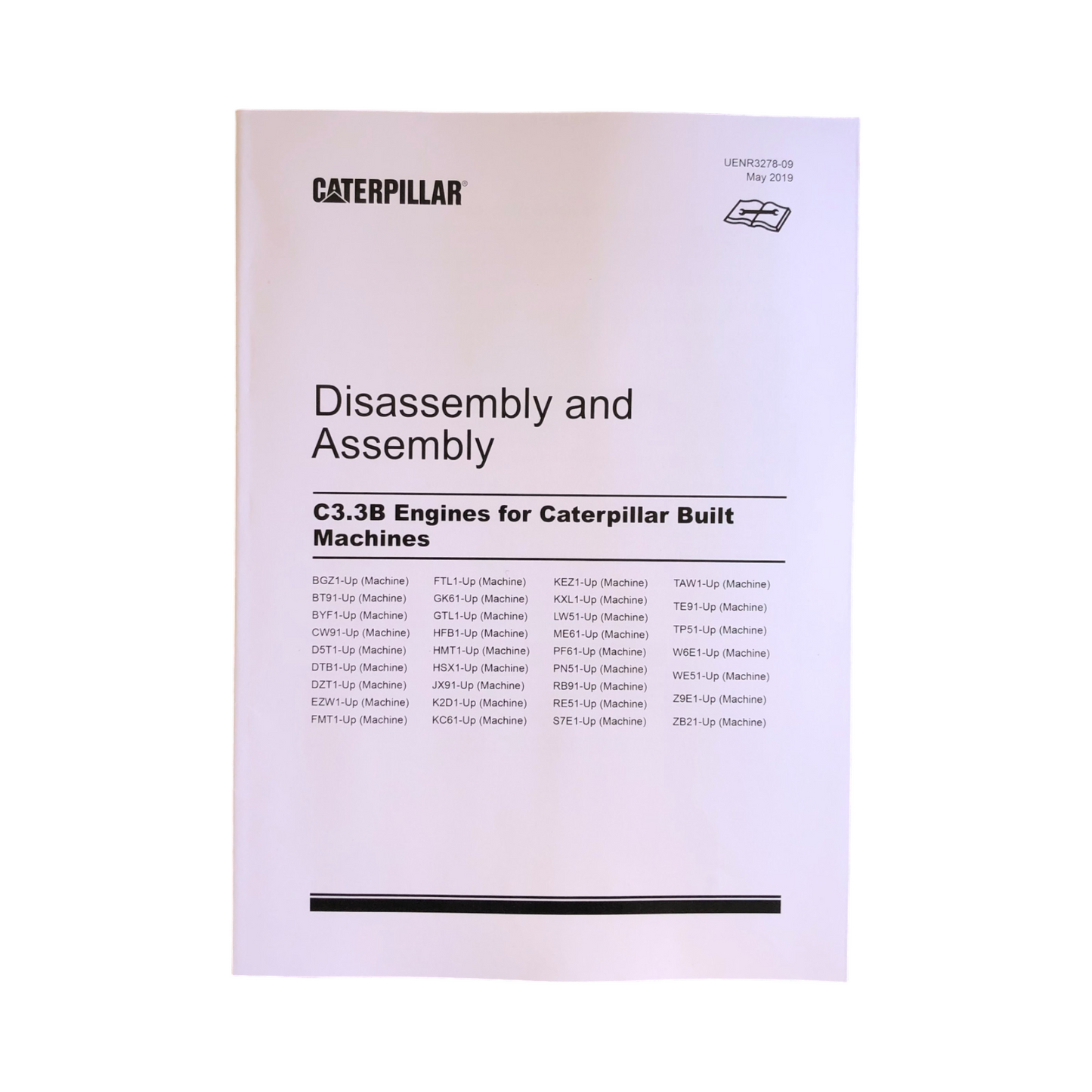 Caterpillar C3.3B Engine Built Service Manual Disassem Assem