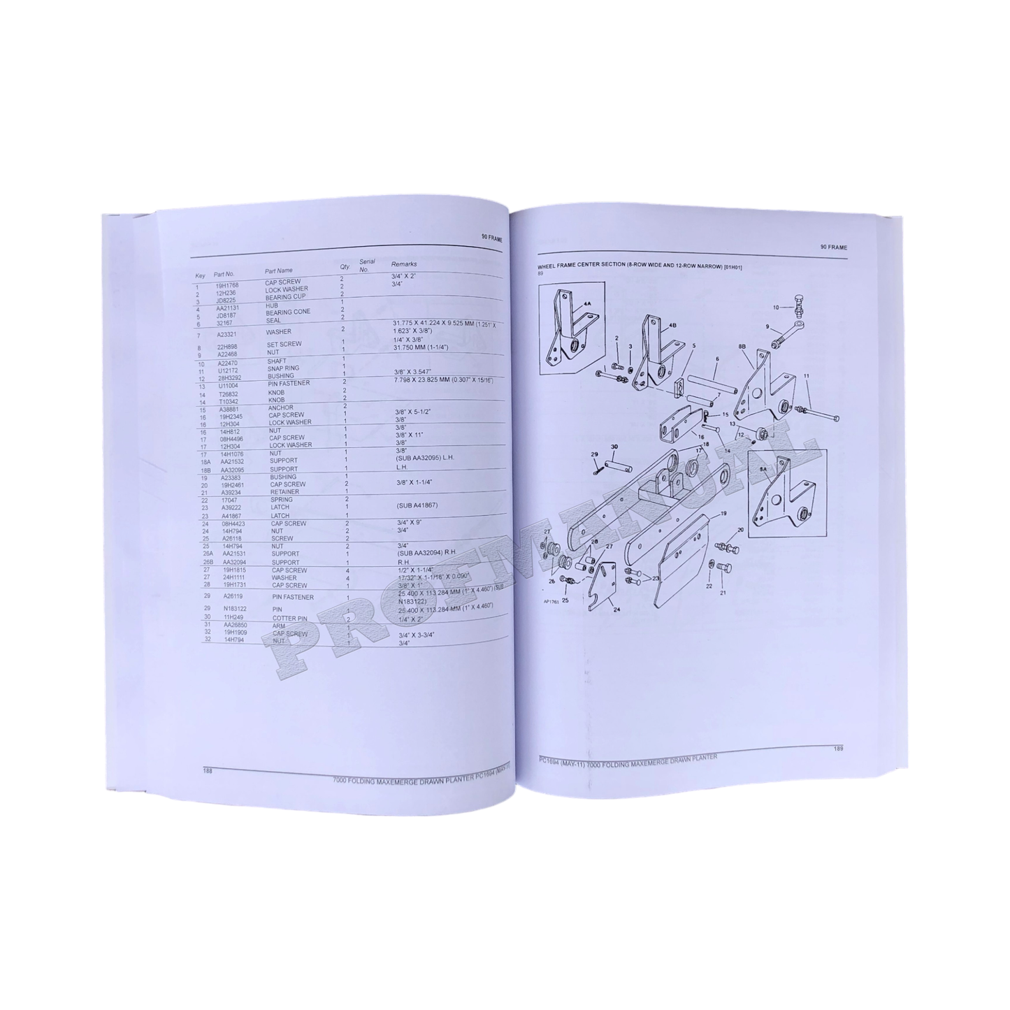 JOHN DEERE 7000 PFLANZMASCHINE ERSATZTEILKATALOGHANDBUCH #4