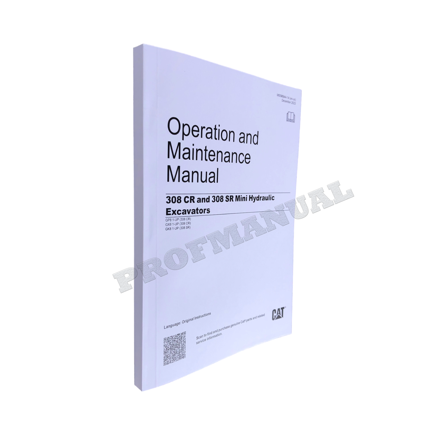 Caterpillar 308 CR 308 SR Mini Hydraulic Excavator Operators Maintenance Manual