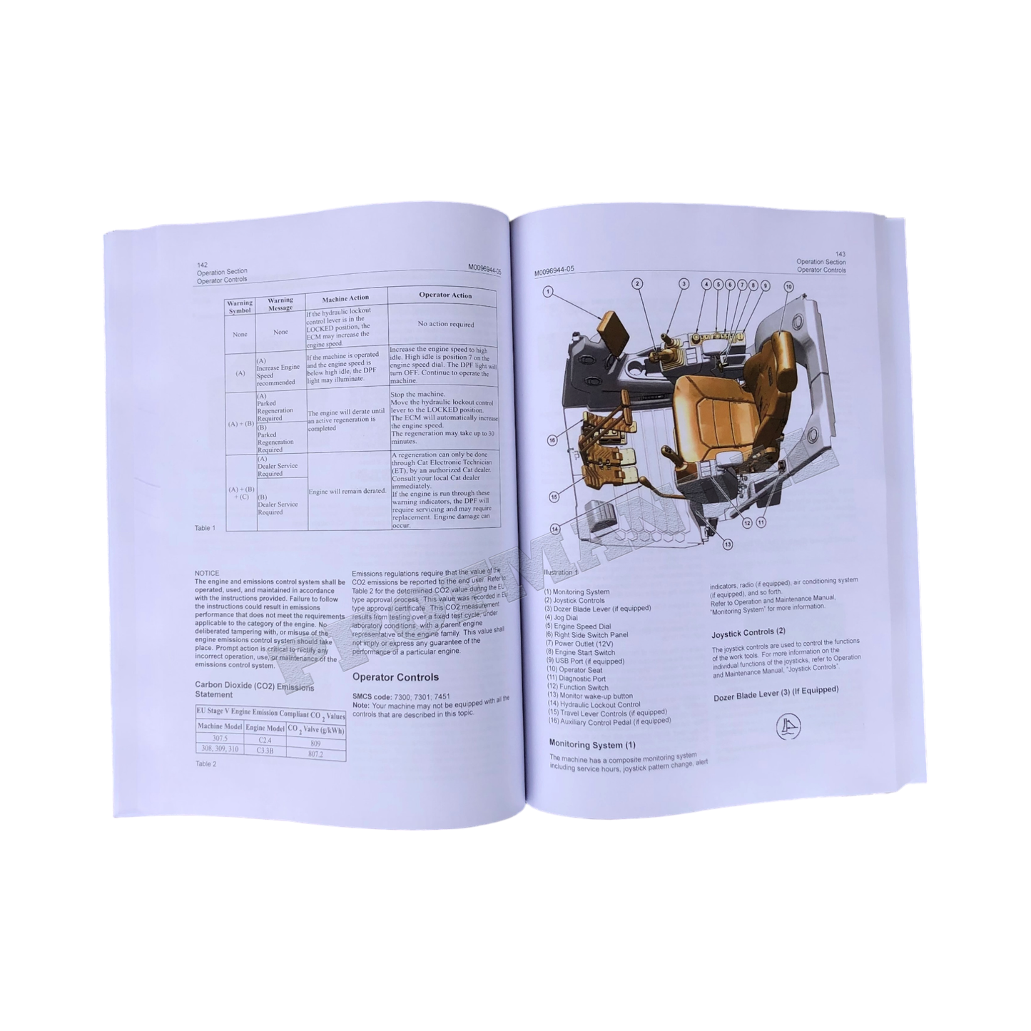 Caterpillar 308 CR 308 SR Mini-Hydraulikbagger - Wartungshandbuch für Bediener