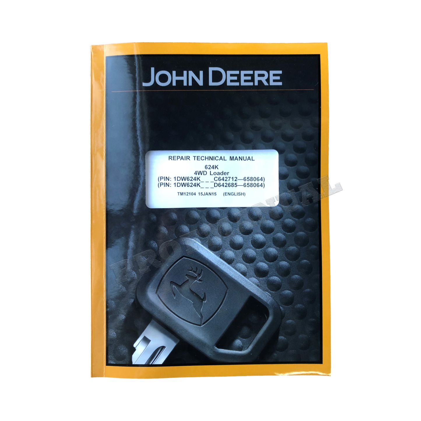 REPARATUR-SERVICEHANDBUCH FÜR JOHN DEERE 624K LADER + !BONUS! 