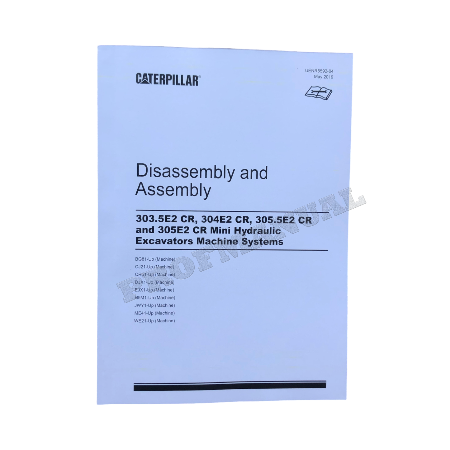 Caterpillar 303.5E2 CR 304E2 CR Excavator Service Manual Disassem Assem