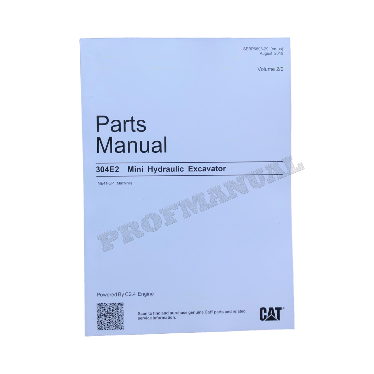 Caterpillar Cat 304E2 Mini Hydraulic Excavator Parts Catalog Manual