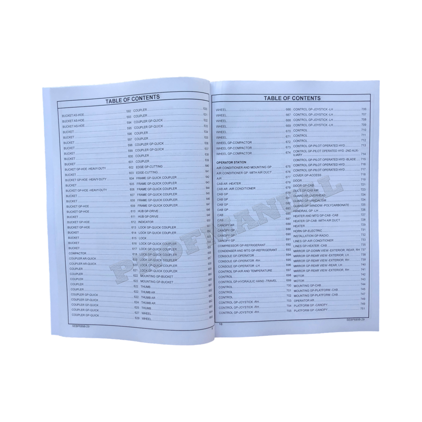 Caterpillar Cat 304E2 Mini Hydraulic Excavator Parts Catalog Manual