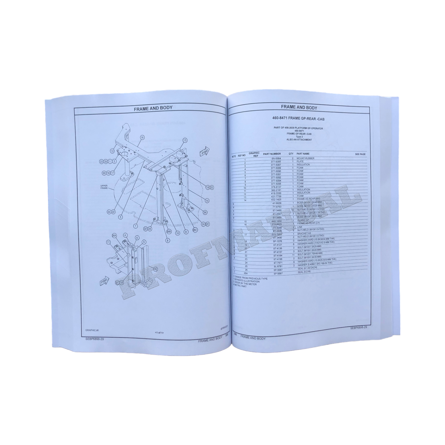 Caterpillar Cat 304E2 Mini Hydraulic Excavator Parts Catalog Manual