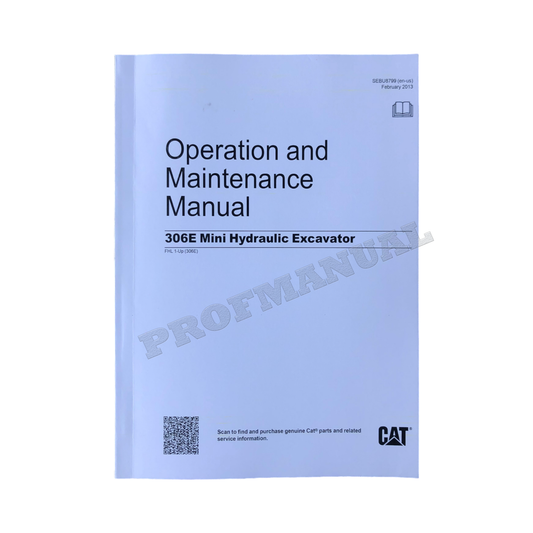 Caterpillar 306E Mini Hydraulic Excavator Operators Maintenance Manual