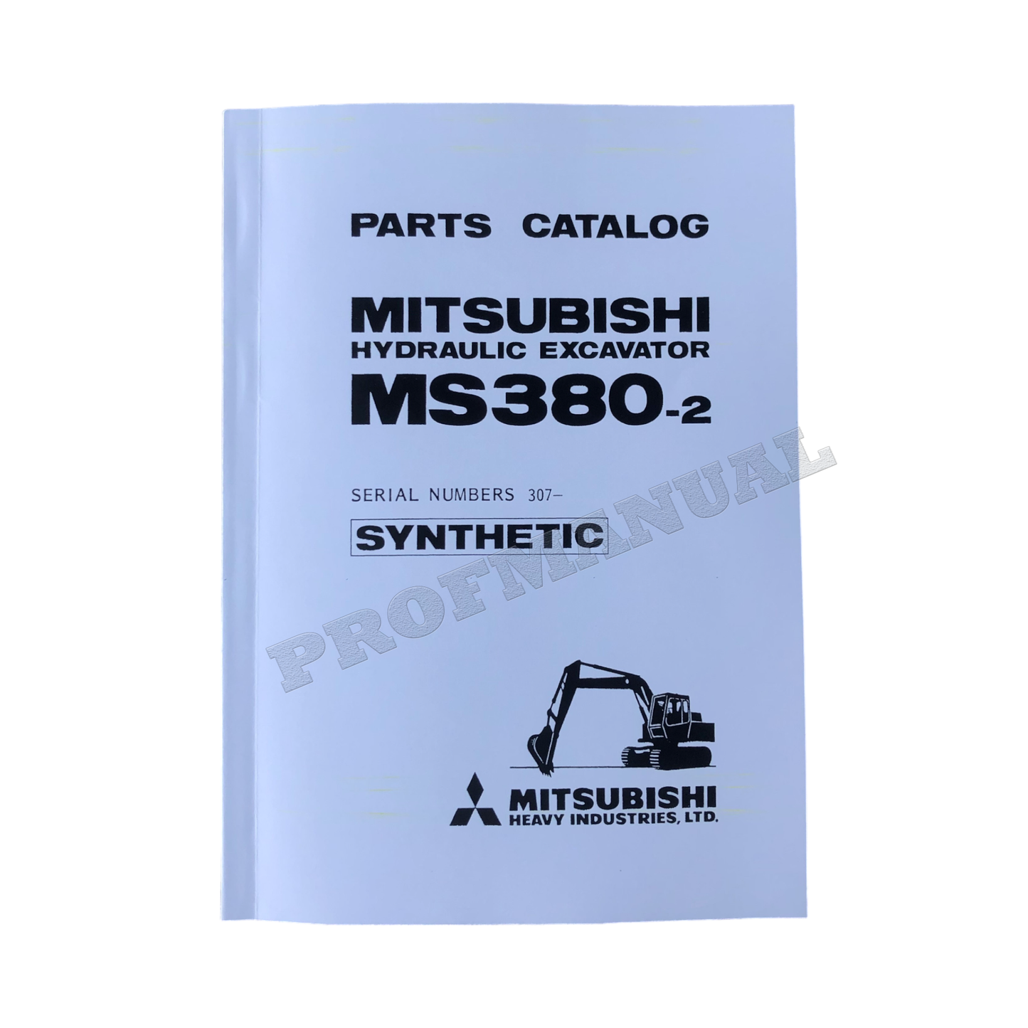 Caterpillar Cat Mitsubishi MS380 2 Hydraulic Excavator Parts Catalog Manual