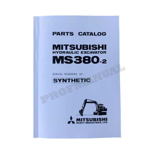 Manuel du catalogue des pièces de la pelle hydraulique Caterpillar Cat Mitsubishi MS380 2