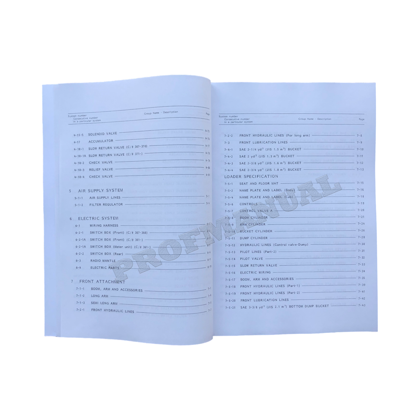 Caterpillar Cat Mitsubishi MS380 2 Hydraulikbagger Teilekatalog Handbuch