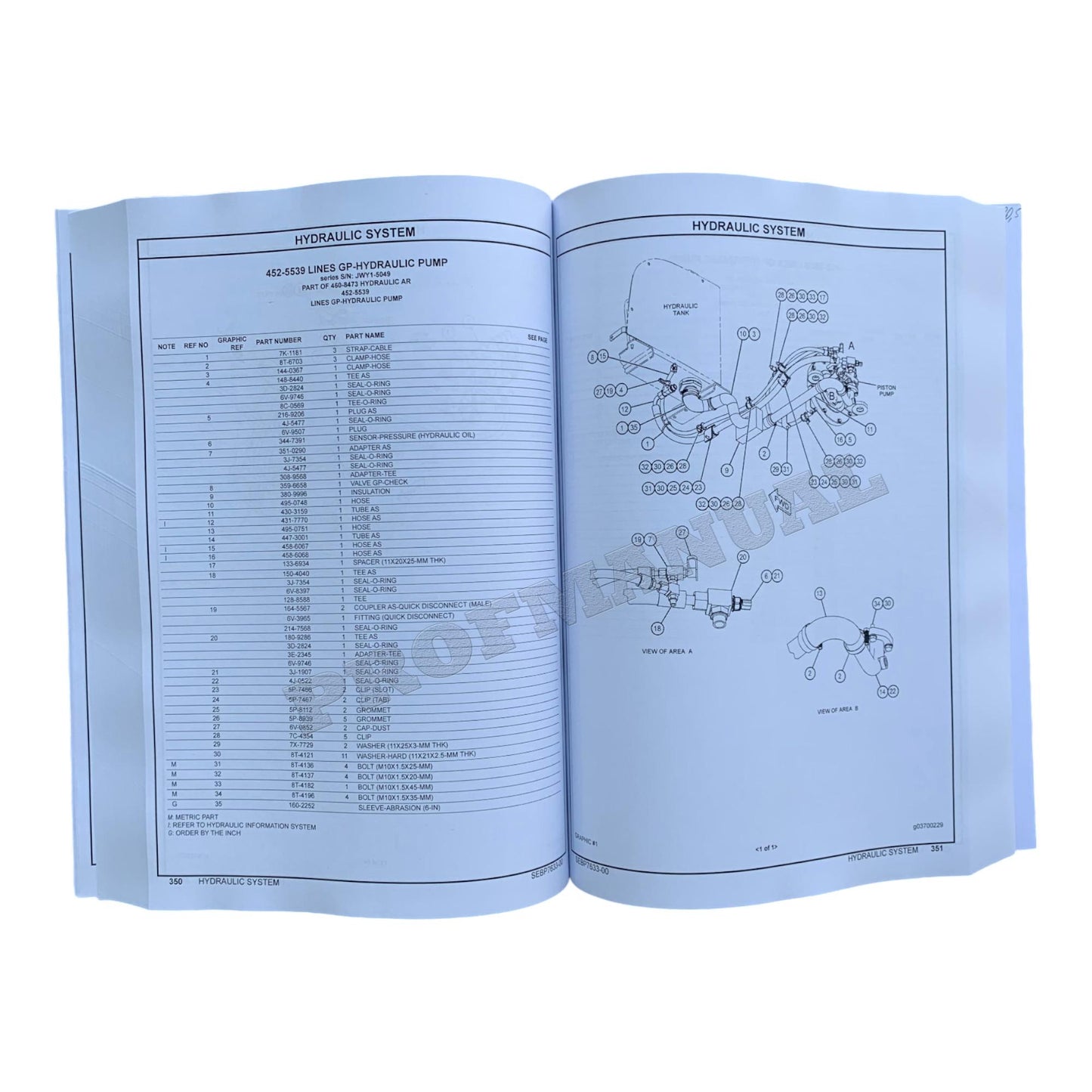 Ersatzteilkatalog für den Mini-Hydraulikbagger Caterpillar Cat 303.5E2