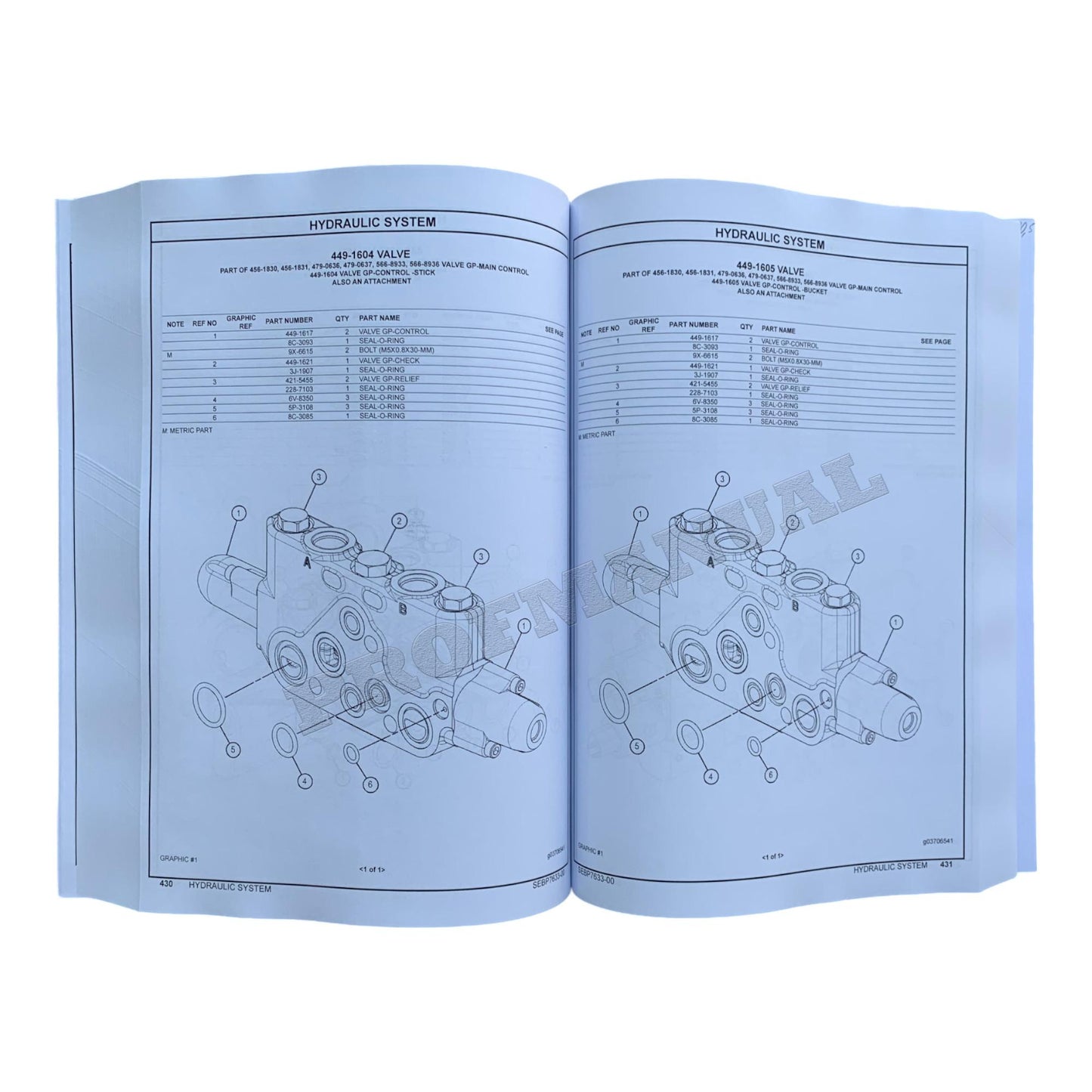 Ersatzteilkatalog für den Mini-Hydraulikbagger Caterpillar Cat 303.5E2