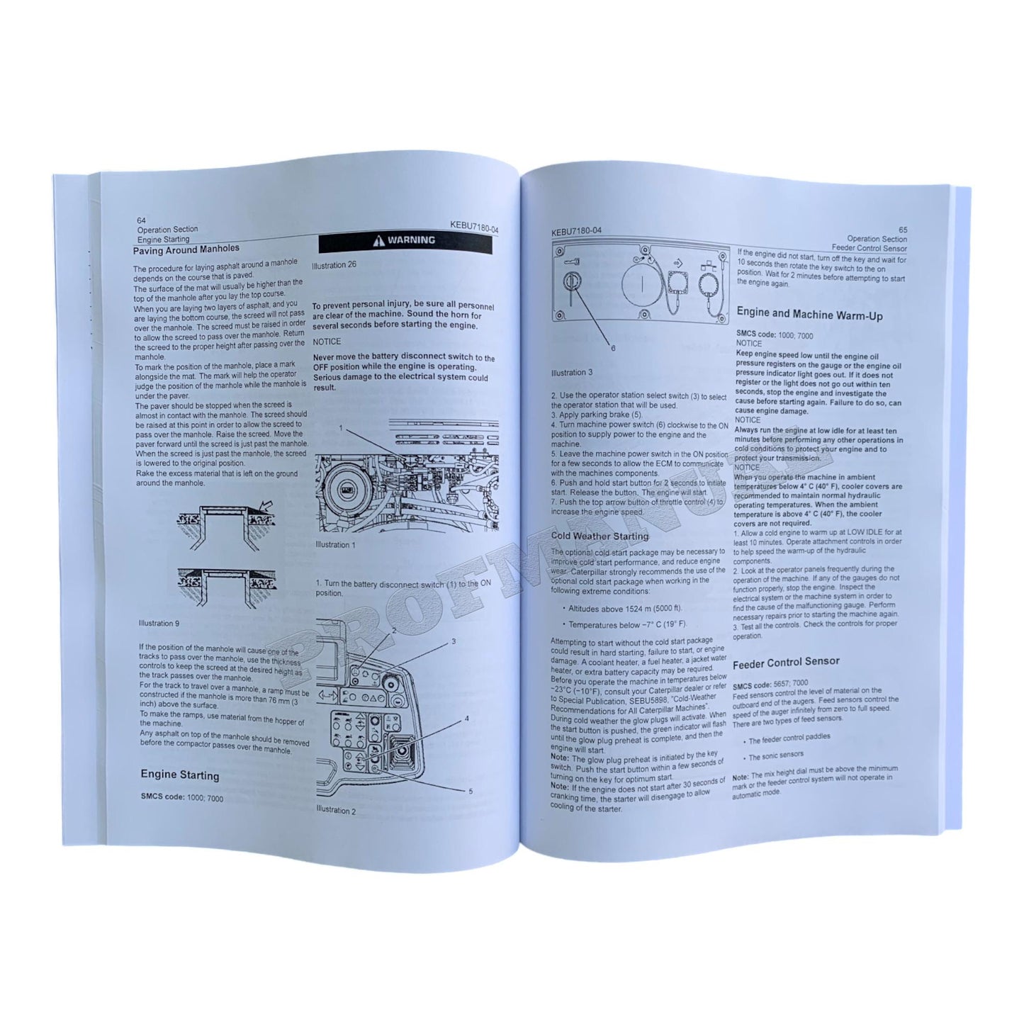 Caterpillar AP555F Asphalt Paver Operators Maintenance Manual RBM1-UP 5F51-UP