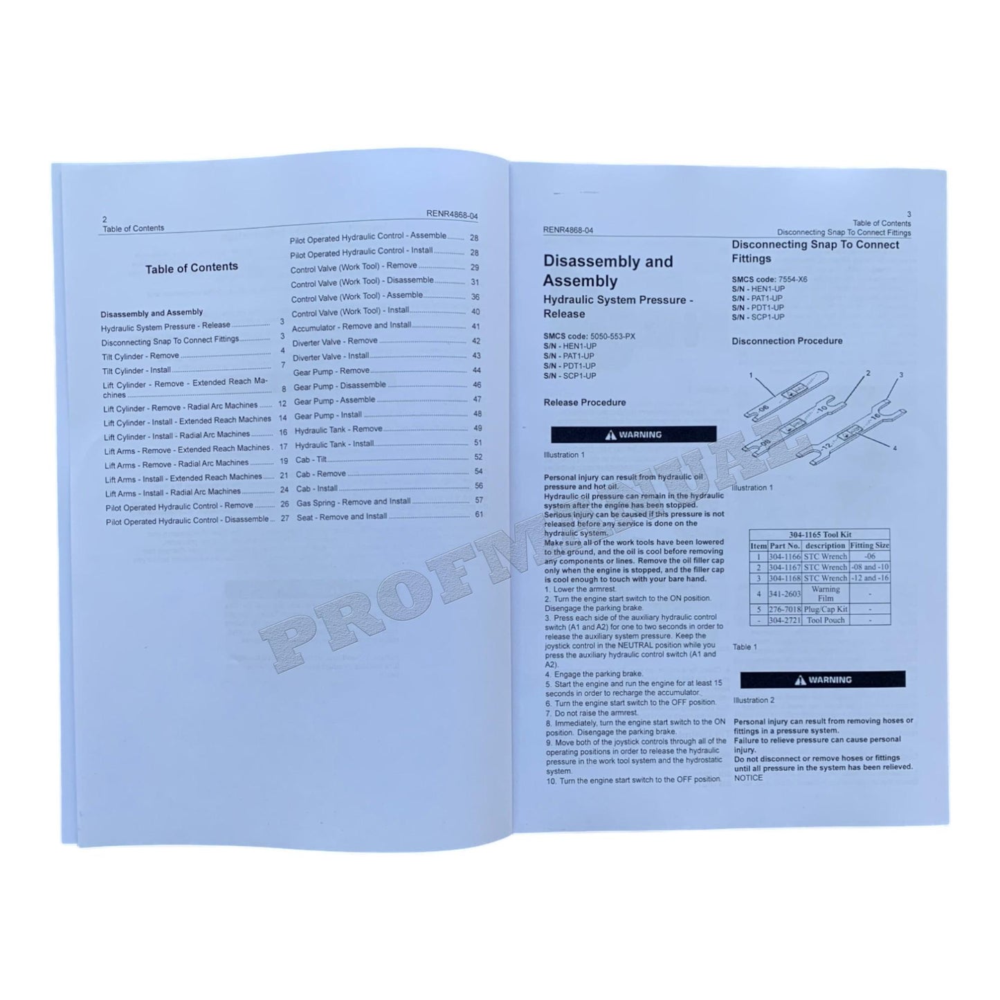 Caterpillar 236B 236B2 246B 252B 252B2 262B Loader Service Manual Disassem Assem