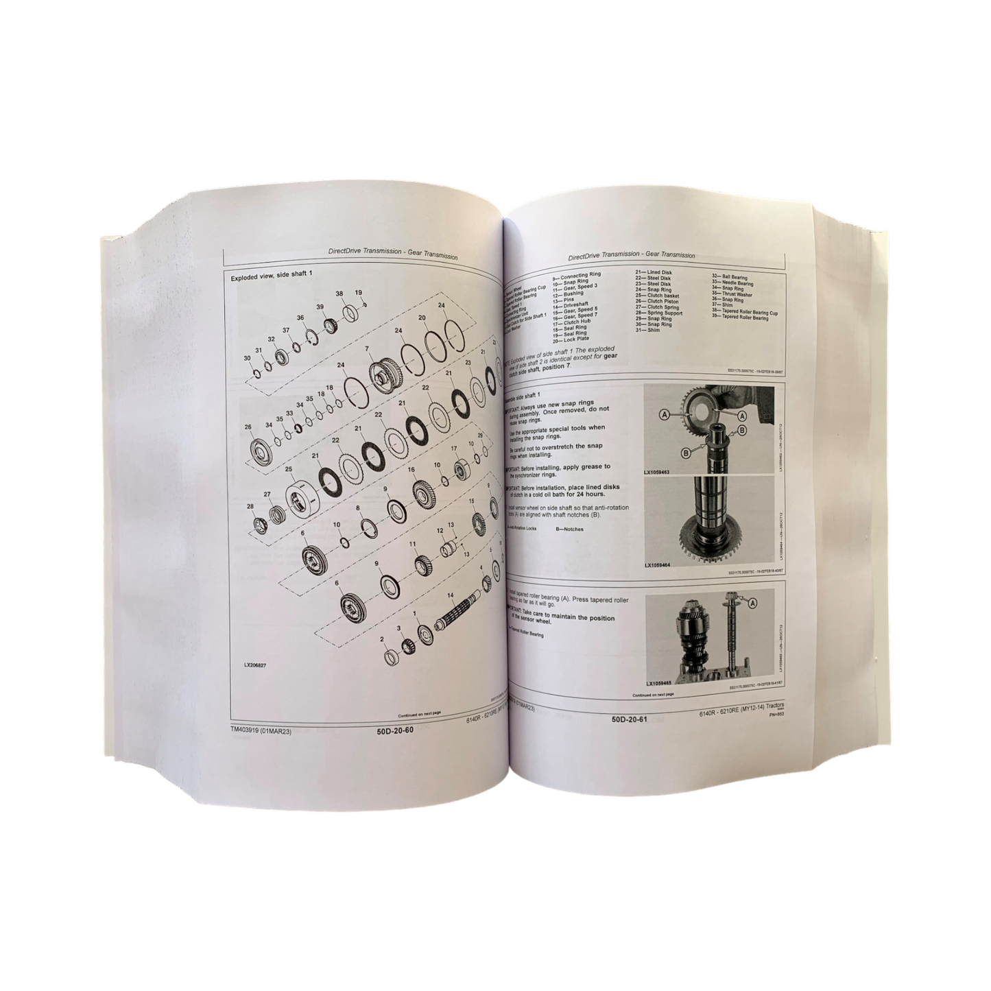 JOHN DEERE 6140R 6150R 6150RH 6170R 6190R 6210R TRACTOR REPAIR SERVICE MANUAL