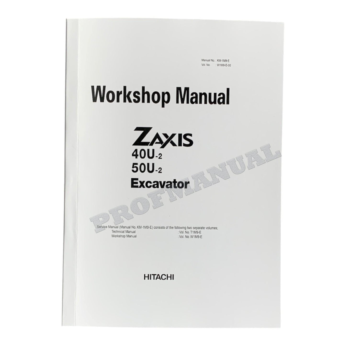 Hitachi ZX40U-2 ZX50U-2 Excavator Workshop Service Repair manual