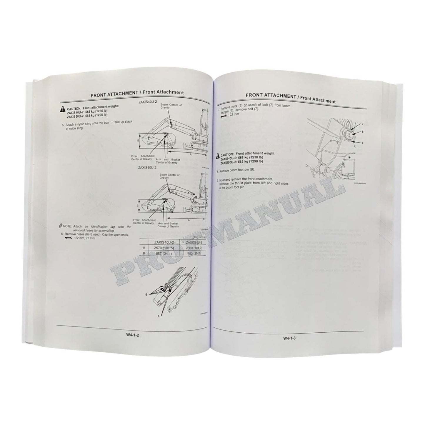 Hitachi ZX40U-2 ZX50U-2 Excavator Workshop Service Repair manual