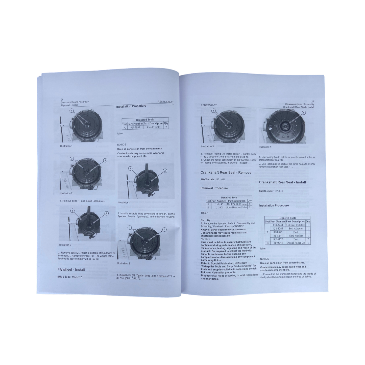 Caterpillar 3044C Engine Service Manual Disassembly Assembly RENR7582