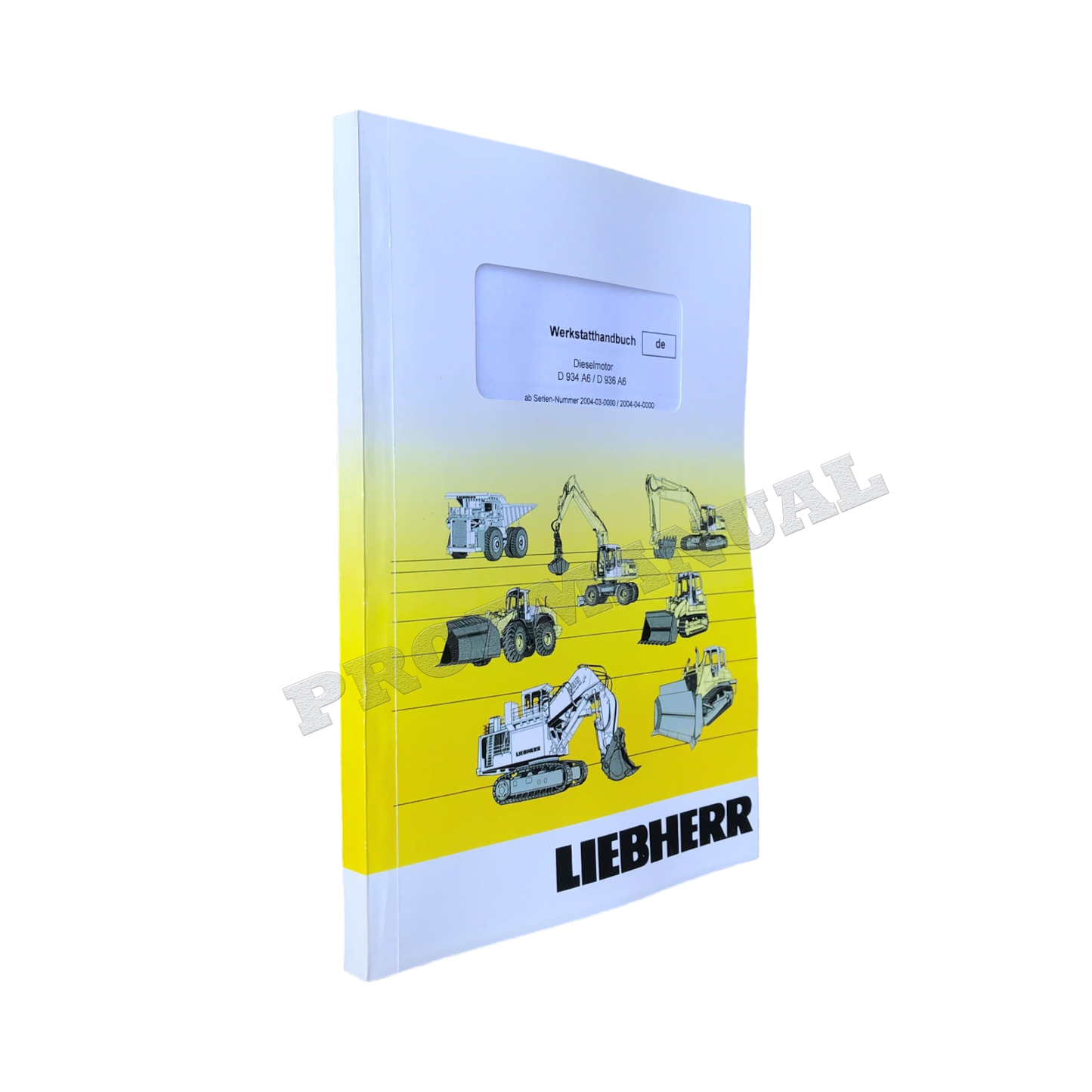 Liebherr D934 A6 D936 A6 Dieselmotor Reparaturhandbuch Werkstatthandbuch