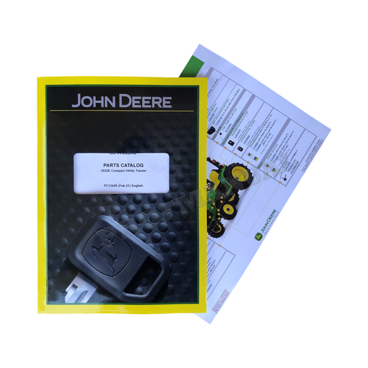 MANUEL DU CATALOGUE DES PIÈCES DU TRACTEUR UTILITAIRE COMPACT JOHN DEERE 3032E + !BONUS!