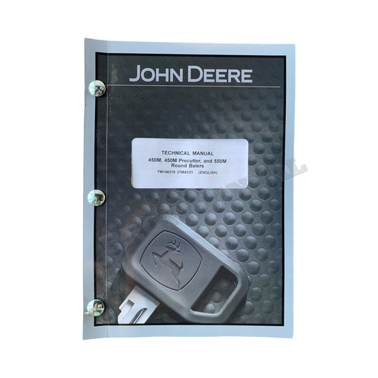 JOHN DEERE 450M  450M PRECUTTER  550M BALER SERVICE MANUAL