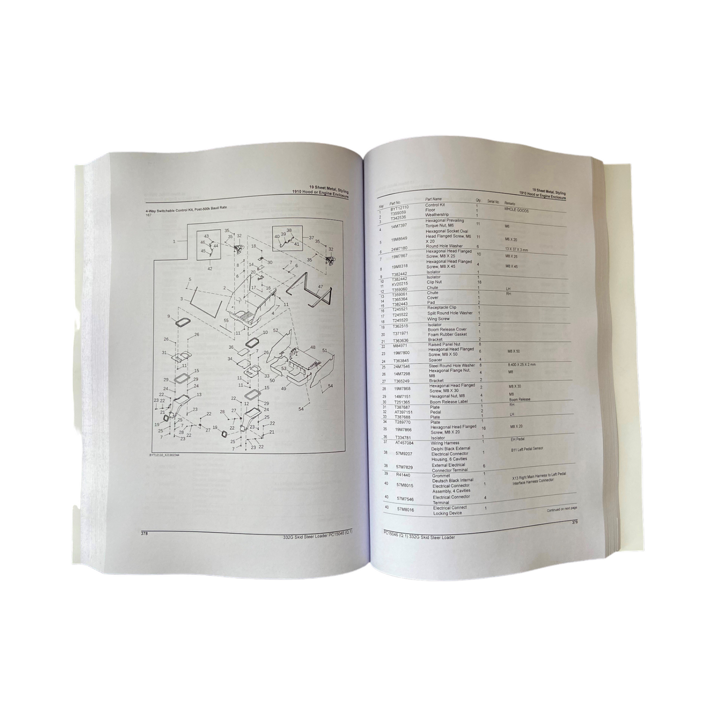 JOHN DEERE 332G KOMPAKTLADER-ERSATZTEILKATALOGHANDBUCH Nr. 1