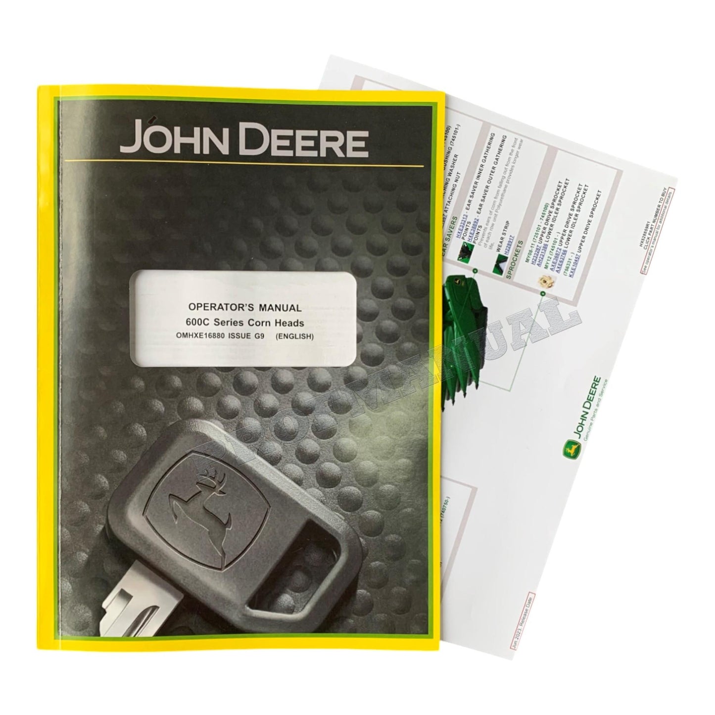 JOHN DEERE 606C 608C 612C CORN HEAD OPERATORS MANUAL SER 735101-740100 + !BONUS!