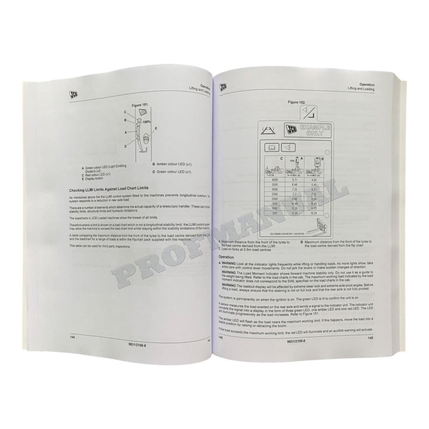 JCB 533-105 535-v125 535-v140 540-140 540-170 Telescopic Handler Operators Manual