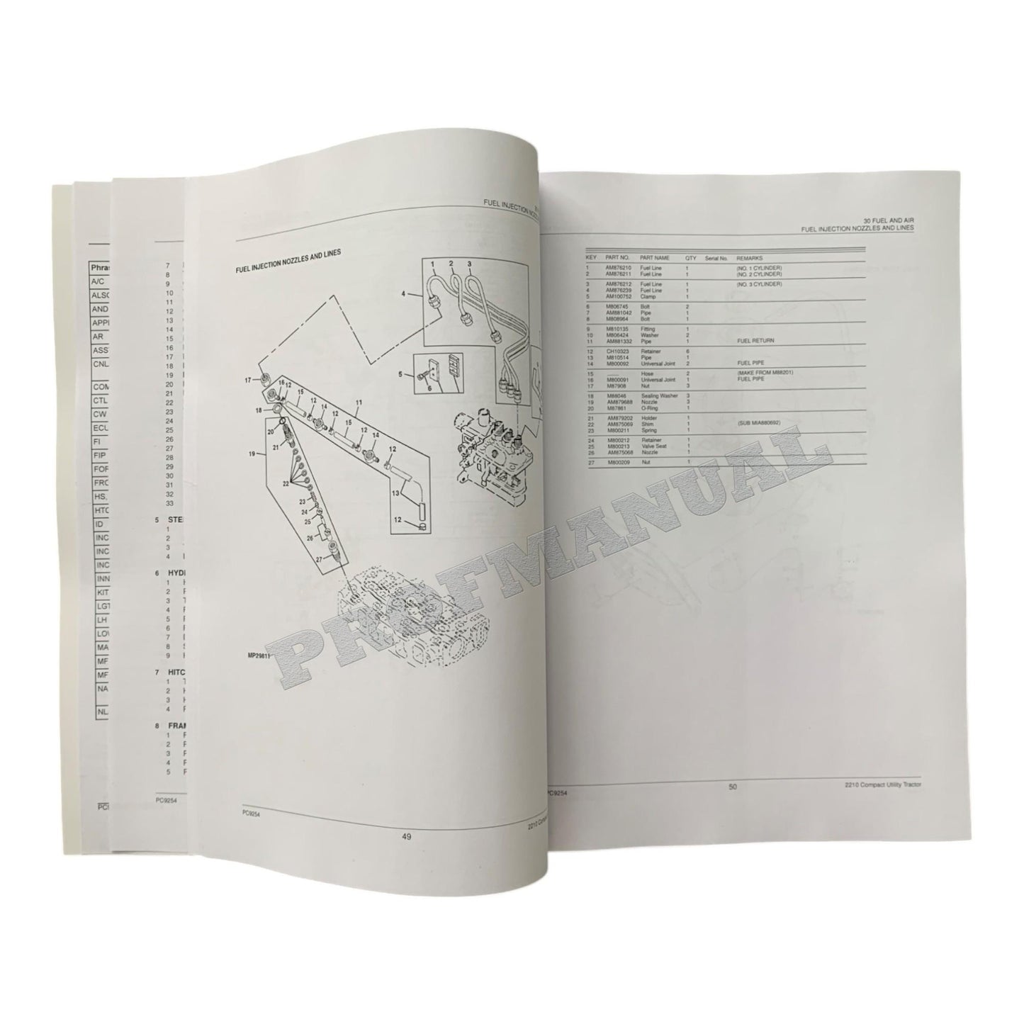 JOHN DEERE 2210 TRACTOR PARTS CATALOG MANUAL + !BONUS!