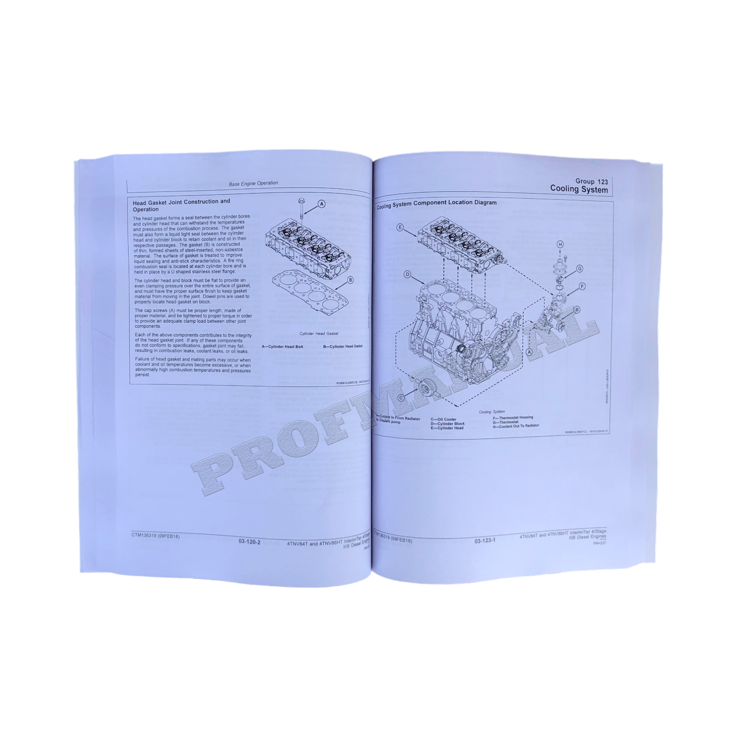 John Deere Yanmar 4TNV84T 4TNV86HT Motor-Servicehandbuch