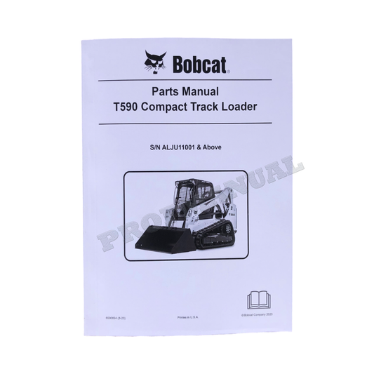 Bobcat T590 Kompakt-Raupenlader, Ersatzteilkatalog, Handbuch ALJU11001-