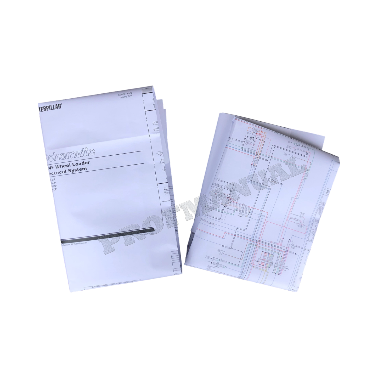 Caterpillar 924F Loader Electric System 111-9858-06 Schematic Service Manual