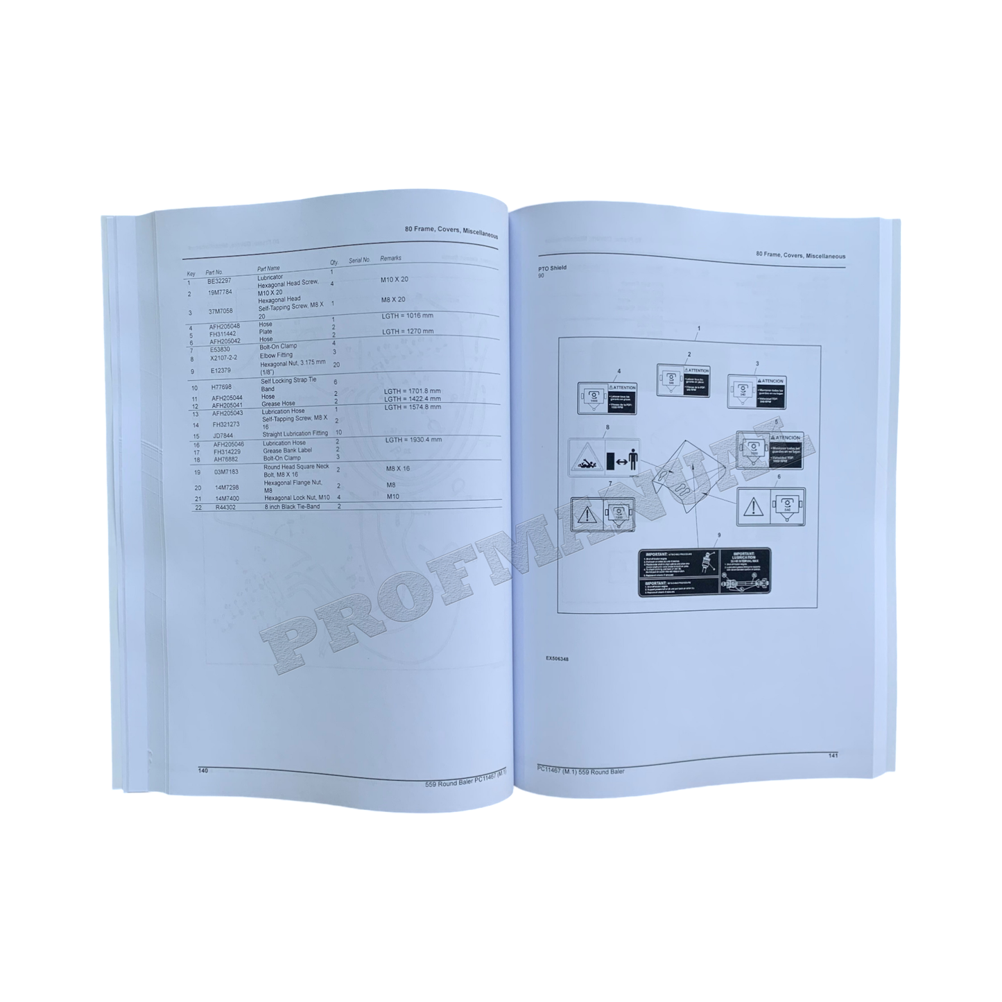 JOHN DEERE 559 – Ersatzteilkatalog und Handbuch für Rundballenpressen + !BONUS!