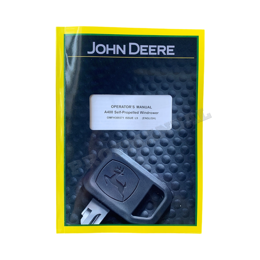 JOHN DEERE A400 WINDROWER-BEDIENUNGSANLEITUNG 360001-370000