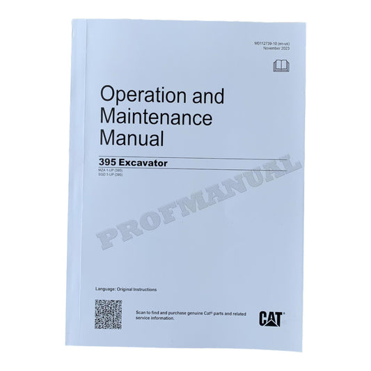 Caterpillar 395 Excavator Operators Maintenance Manual SGD1-up MZA1-UP