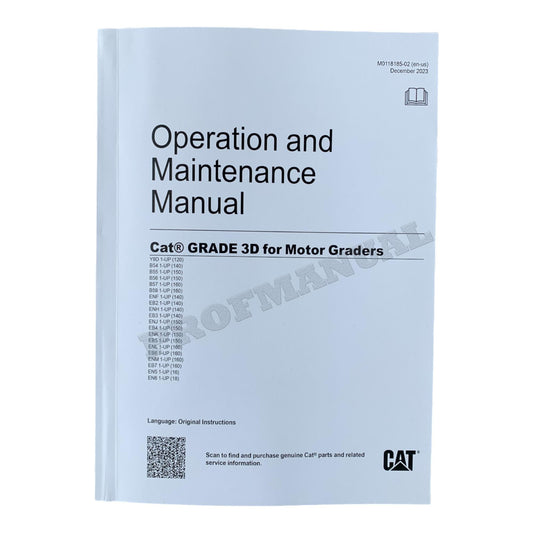 Caterpillar GRADE 3D Motor Grader Operators Maintenance Manual