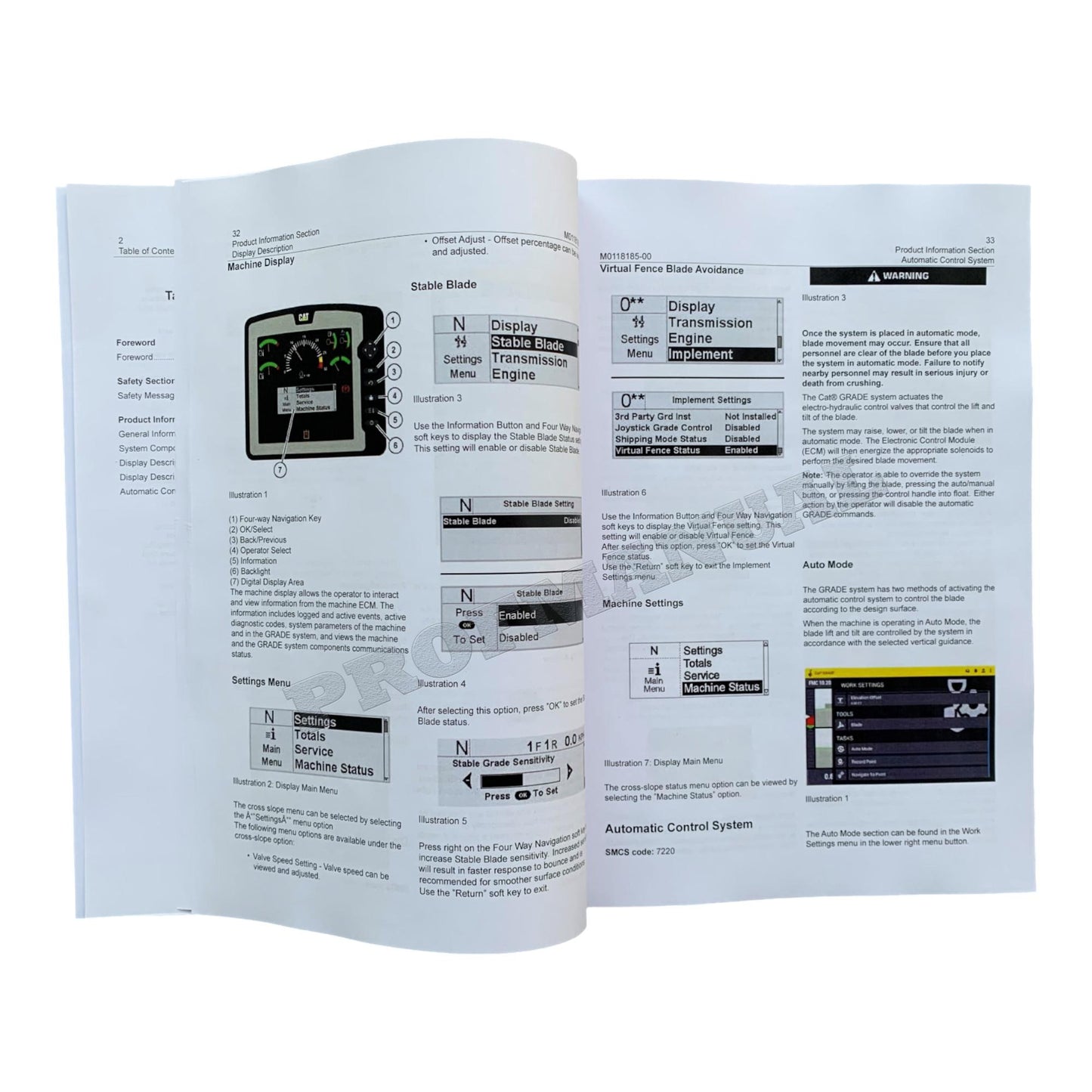 Wartungshandbuch für Caterpillar GRADE 3D-Motorgrader