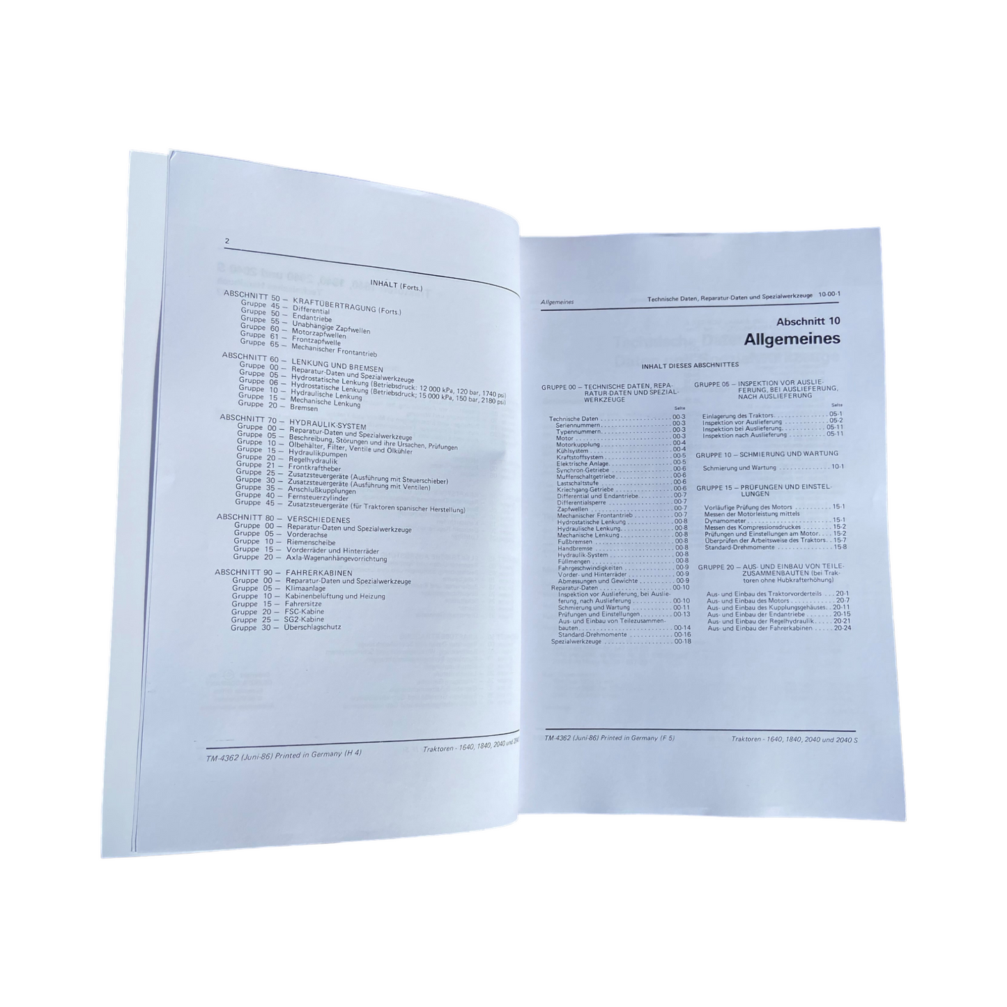 JOHN DEERE 1640 1840 2040 2040S TRAKTOR REPARATURHANDBUCH WERKSTATTHANDBUCH