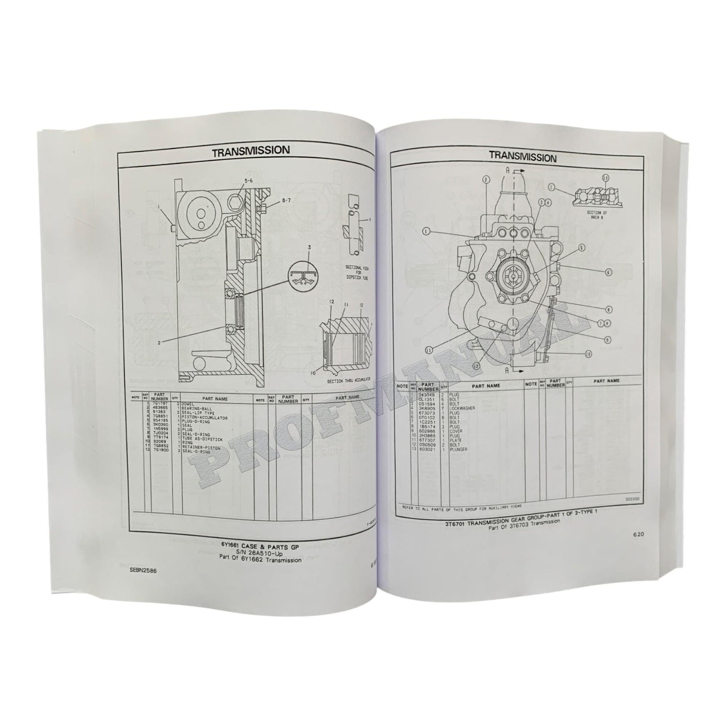 Caterpillar R40 R50 RC60 Lift Truck Off Highway Tractor Parts Catalog Manual