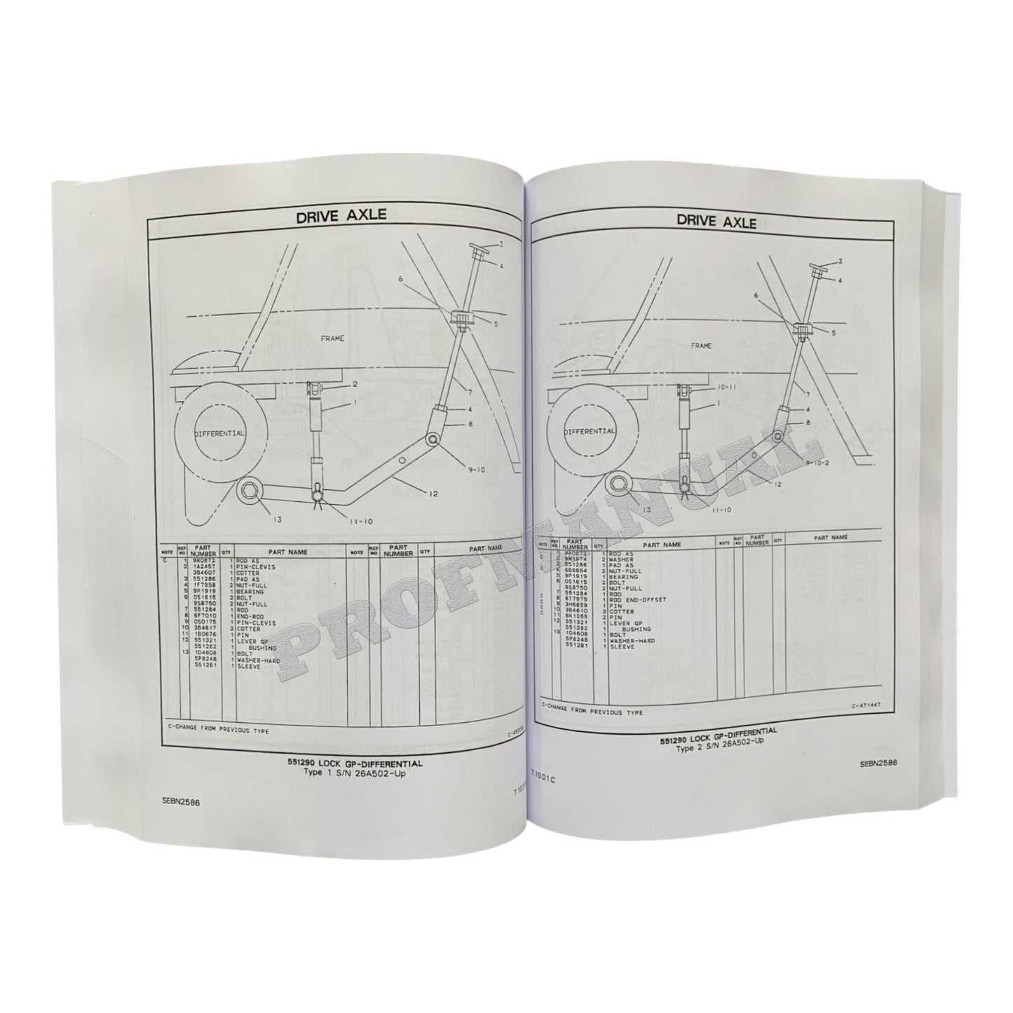 Caterpillar R40 R50 RC60 Lift Truck Off Highway Tractor Parts Catalog Manual