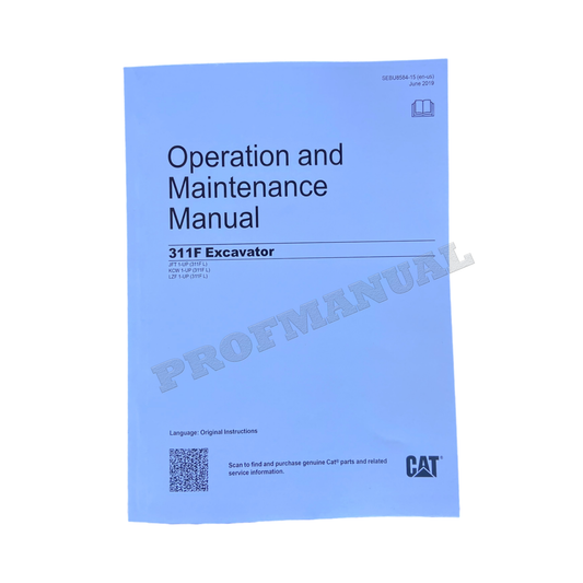 Caterpillar 311F Excavator Operators Maintenance Manual