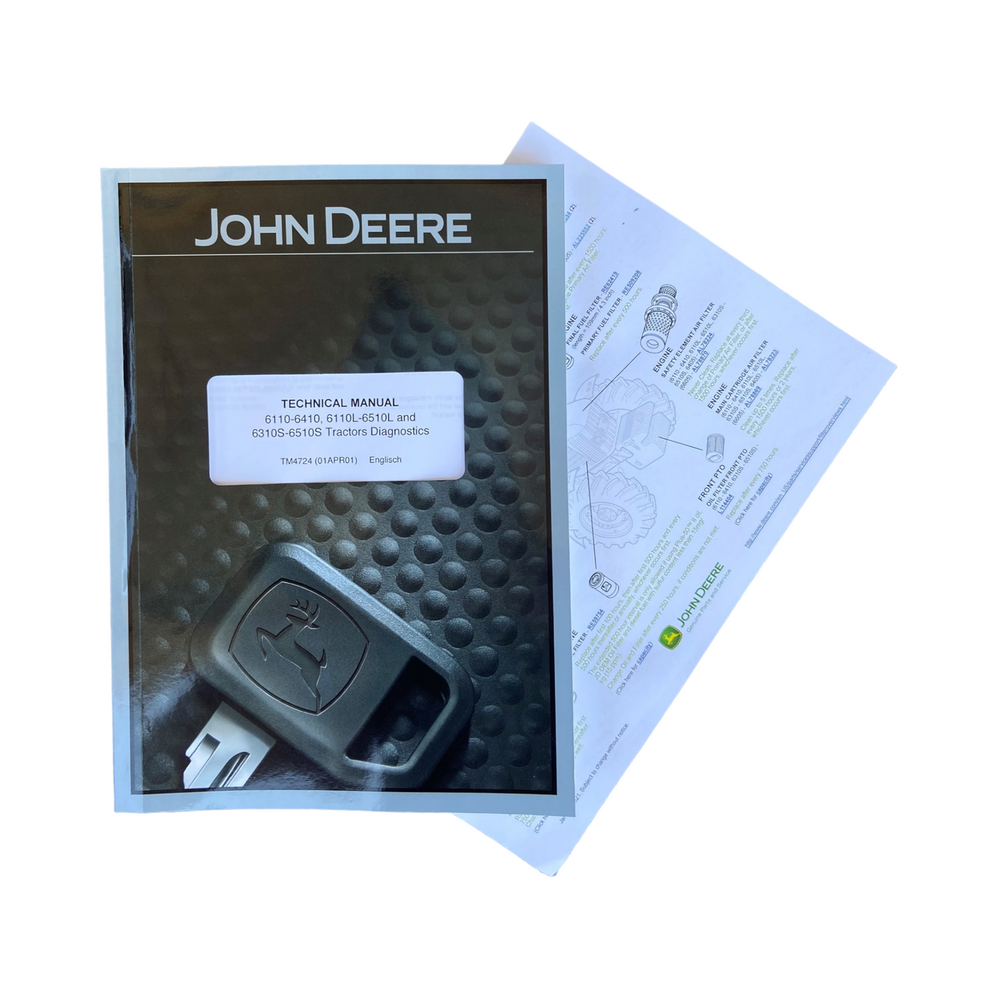 JOHN DEERE 6110L 6310S 6410S TRACTOR DIAGNOSTIC MANUAL + !BONUS!