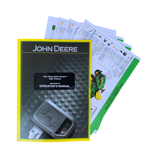 JOHN DEERE X300 X304 X320 TRAKTOR-BENUTZERHANDBUCH + !BONUS!