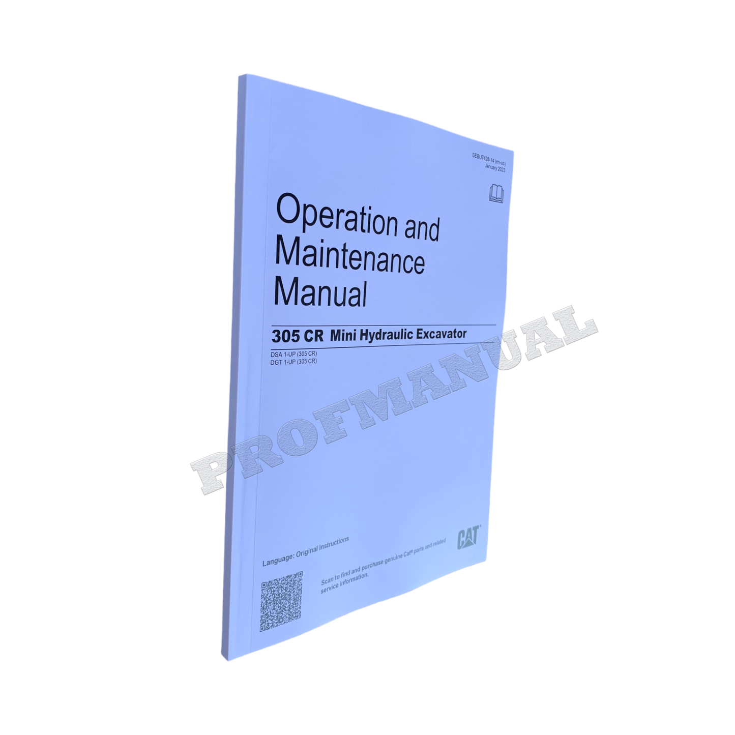 Caterpillar 305 CR Mini Hydraulic Excavator Operators Maintenance Manual