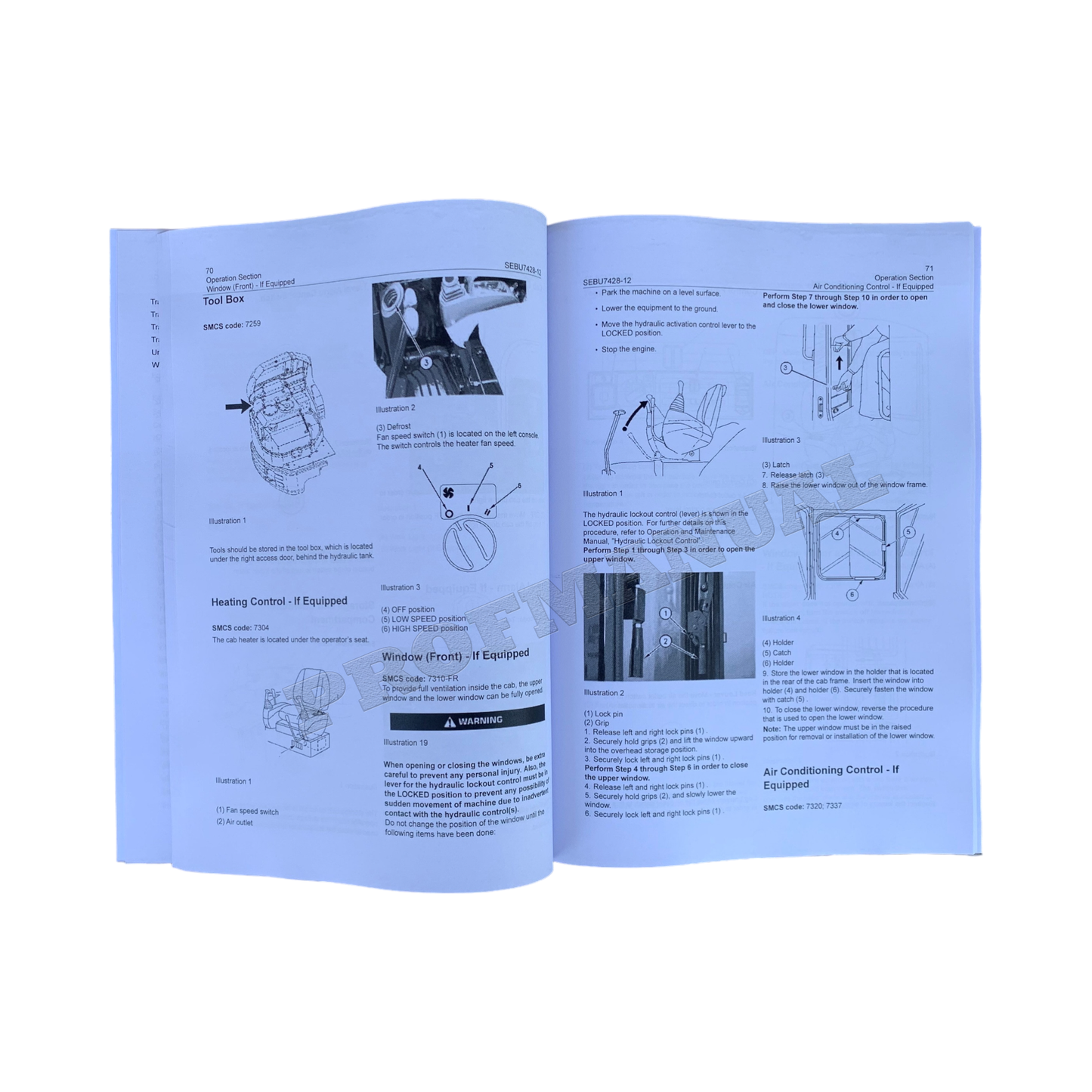 Wartungshandbuch für den Mini-Hydraulikbagger Caterpillar 305 CR